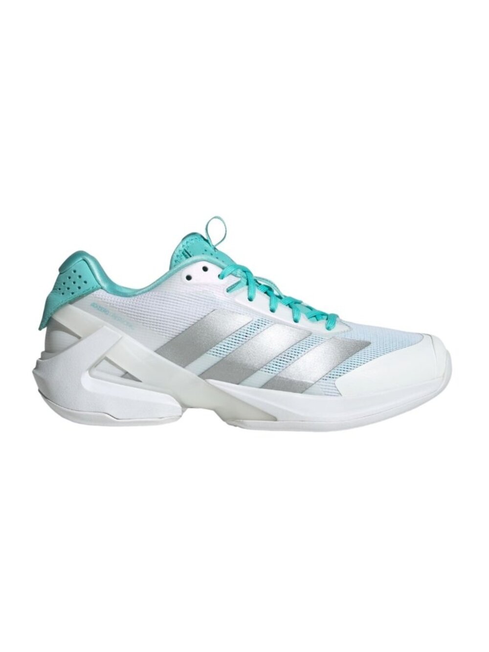 adidas Adizero Ubersonic - Size 9 Women Tennis Shoes White Silver JQ6352 NEW